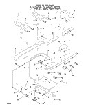 BURNER Diagram and Parts List for 1444W1A  Roper Range