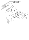 CONTROL PANEL Diagram and Parts List for FEP350BW0  Roper Range