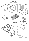 UNIT PARTS Diagram and Parts List for KSCS25MSMS00  KitchenAid Refrigerator