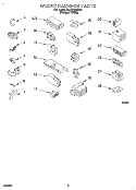 WIRING HARNESS Diagram and Parts List for 3LBR7255BQ1  Whirlpool Washer