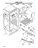 LINER, LIT/OPTIONAL Diagram and Parts List for ET14ZKYAN00  Whirlpool Refrigerator