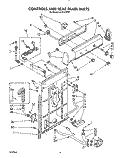 CONTROLS AND REAR PANEL Diagram and Parts List for AL5143VW1  Whirlpool Washer
