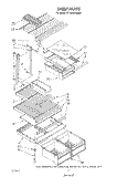 SHELF Diagram and Parts List for ET18HKXSW07  Whirlpool Refrigerator