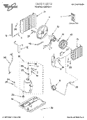 UNIT, LITERATURE Diagram and Parts List for ACM492XA1  Whirlpool Air Conditioner