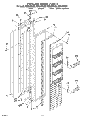 FREEZER DOOR PARTS Diagram and Parts List for KSSS48FKB02  KitchenAid Refrigerator