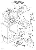 LINER Diagram and Parts List for TT18AKXKT00  Estate Refrigerator