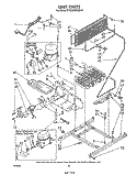 UNIT Diagram and Parts List for ET22ZMXPWR0  Whirlpool Refrigerator