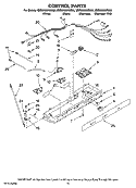 CONTROL PARTS Diagram and Parts List for MSD2658KEU00  Whirlpool Refrigerator