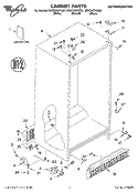 Part Location Diagram of LIT2255038 Whirlpool LITERATURE PARTS (Service & Wiring Sheet)