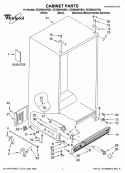 CABINET PARTS Diagram and Parts List for GC5NHAXVB01  Whirlpool Refrigerator