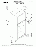 CABINET PARTS Diagram and Parts List for IK8RXDGMXW00  Whirlpool Refrigerator