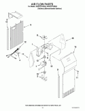 AIR FLOW PARTS Diagram and Parts List for KSRV22FVSS04  KitchenAid Refrigerator