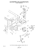 MAGNETRON AND AIR FLOW Diagram and Parts List for RM978BXVN0  Whirlpool Microwave Oven Combo