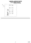 MISCELLANEOUS AND OPTIONAL PARTS Diagram and Parts List for GST9679LG1  Whirlpool Washer