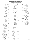 WIRING HARNESS Diagram and Parts List for LSQ9200KT0  Whirlpool Washer