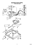 MACHINE BASE Diagram and Parts List for RAL5144AL0  Whirlpool Washer