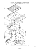 COMPARTMENT SEPARATOR Diagram and Parts List for ET18ZKXTN00  Whirlpool Refrigerator