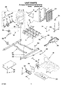 UNIT PARTS Diagram and Parts List for KSRX22FSST00  KitchenAid Refrigerator