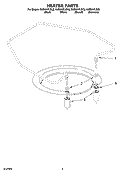 HEATER PARTS Diagram and Parts List for KUDI01FLBT2  KitchenAid Dishwasher