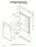 Part Location Diagram of W10359321 Whirlpool TRIM-DOOR
