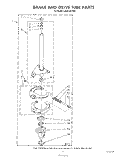 BRAKE AND DRIVE TUBE Diagram and Parts List for LA5510XTF0  Whirlpool Washer