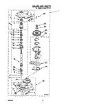 GEARCASE Diagram and Parts List for LA9480XWF2  Whirlpool Washer