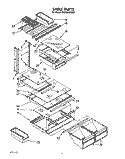 SHELF Diagram and Parts List for ET20GKXXW01  Whirlpool Refrigerator