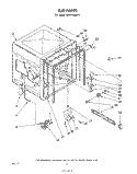 TUB, LITERATURE AND OPTIONAL Diagram and Parts List for GSHF7884P1  Whirlpool Dishwasher