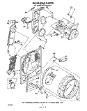 SECTION Diagram and Parts List for LE7680XMW0  Whirlpool Dryer