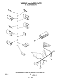 WIRING HARNESS Diagram and Parts List for DU4040XP0  Whirlpool Dishwasher