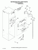 REFRIGERATOR LINER PARTS Diagram and Parts List for KSSS48FTX04  KitchenAid Refrigerator
