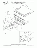 TOP AND CONSOLE PARTS Diagram and Parts List for 7MWGD9270XL0  Whirlpool Dryer