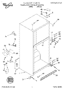 CABINET Diagram and Parts List for 9ET19DKXEN00  Whirlpool Refrigerator