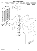 AIR FLOW PARTS Diagram and Parts List for KSRS25CSSS02  KitchenAid Refrigerator