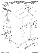 CABINET Diagram and Parts List for ET17JMXBW00  Whirlpool Refrigerator