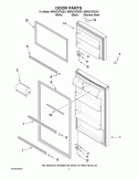 DOOR PARTS Diagram and Parts List for W8RXCGFXS01  Whirlpool Refrigerator