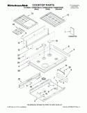 COOKTOP PARTS Diagram and Parts List for KGRS807SSS02  KitchenAid Range