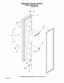 FREEZER DOOR PARTS Diagram and Parts List for BRS70EMANA01  Whirlpool Refrigerator