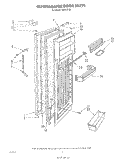 REFRIGERATOR DOOR Diagram and Parts List for 8624W1B  Roper Refrigerator