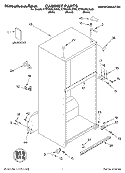 CABINET, LITERATURE Diagram and Parts List for KTRS22ELBT00  KitchenAid Refrigerator