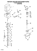 Part Location Diagram of WPW10134774 Whirlpool Ice Crusher Bin