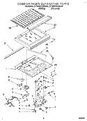COMPARTMENT SEPARATOR Diagram and Parts List for ET25PKXBW00  Whirlpool Refrigerator