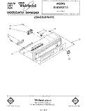 CONSOLE Diagram and Parts List for DU8500XT3  Whirlpool Dishwasher