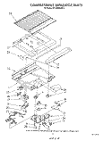 COMPARTMENT SEPARATOR Diagram and Parts List for RT18BMXVW11  Roper Refrigerator