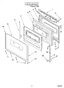 Part Location Diagram of 8053808 Whirlpool Door Hinge Assembly