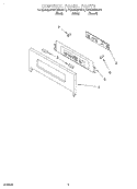 CONTROL PANEL Diagram and Parts List for KEBC208HBT2  KitchenAid Wall Oven