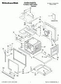 OVEN PARTS Diagram and Parts List for KEBK101SSS03  KitchenAid Wall Oven