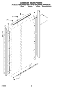 CABINET TRIM PARTS Diagram and Parts List for KSSS48QKT02  KitchenAid Refrigerator
