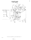 CABINET Diagram and Parts List for LA6800XPW0  Whirlpool Washer