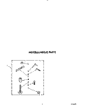 MISCELLANEOUS Diagram and Parts List for AX5133VG1  Whirlpool Washer
